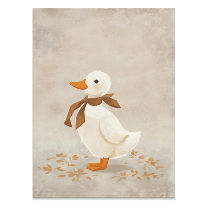 Premium Poster of Minimalist Duckling Art Print for Children's Room Posters