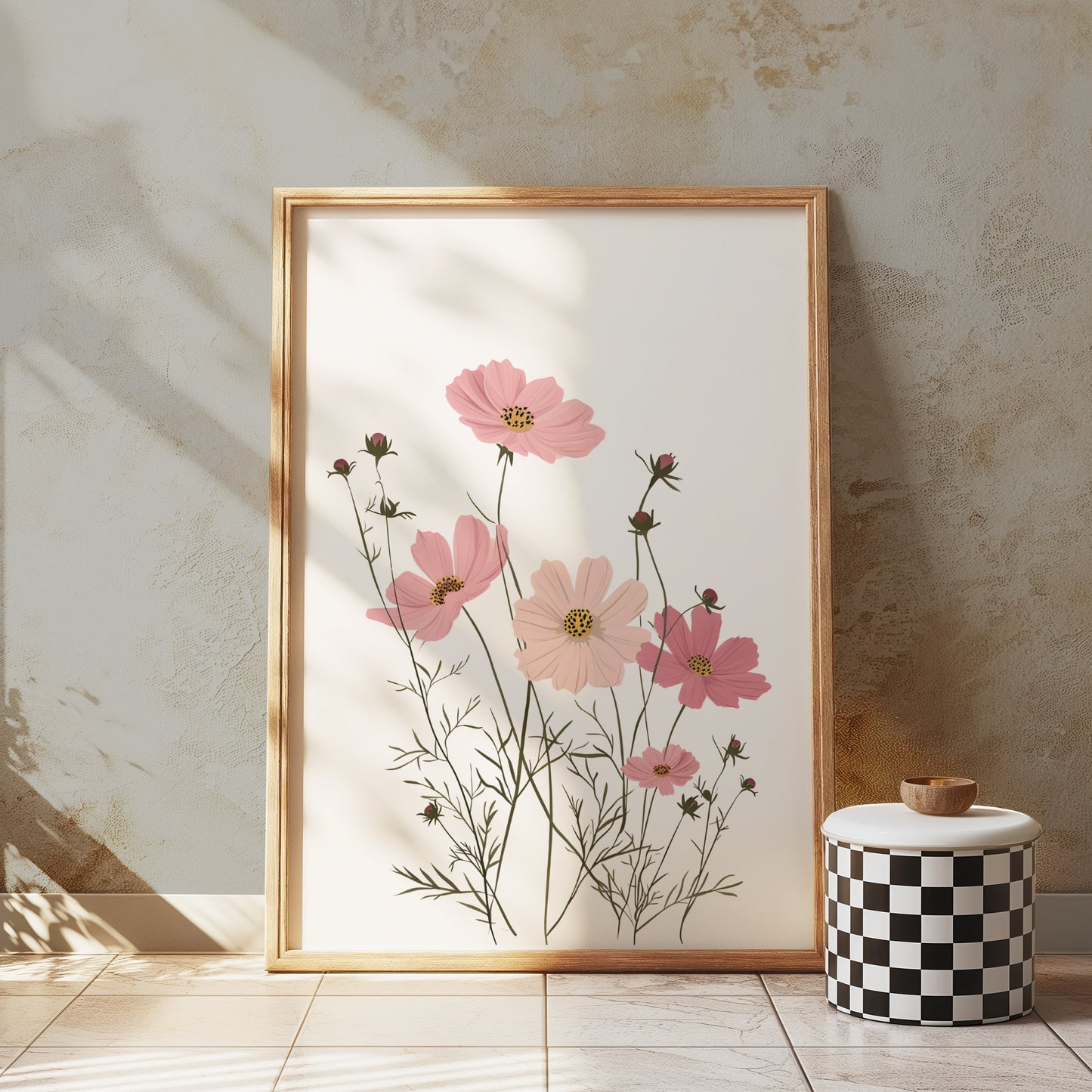 Premium Poster of Minimalist Floral Illustration Art Print Posters