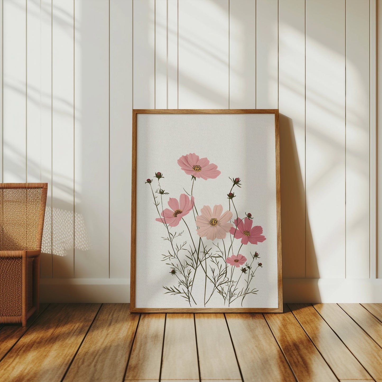 Premium Poster of Minimalist Floral Illustration Art Print Posters