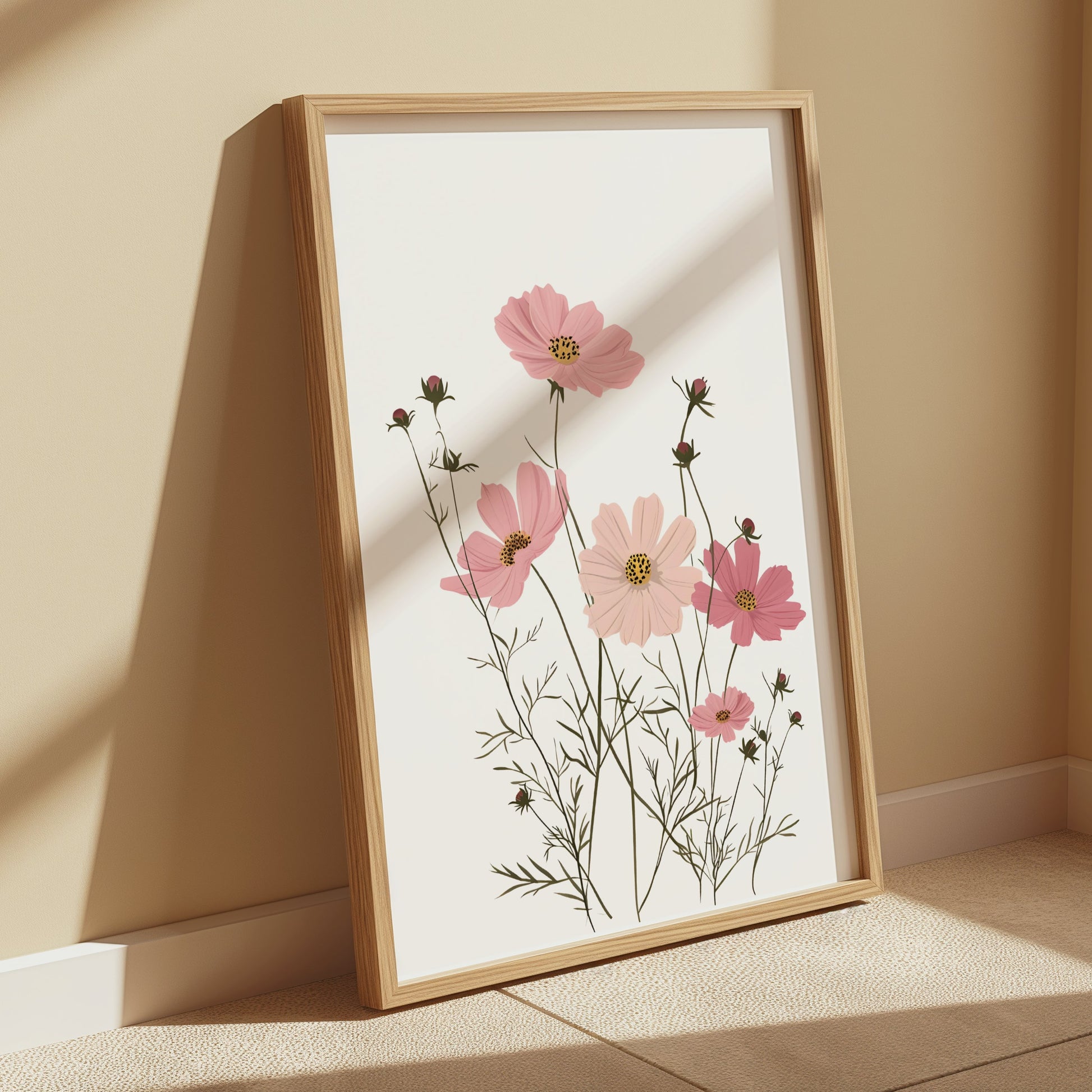 Premium Poster of Minimalist Floral Illustration Art Print Posters