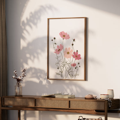 Premium Poster of Minimalist Floral Illustration Art Print Posters