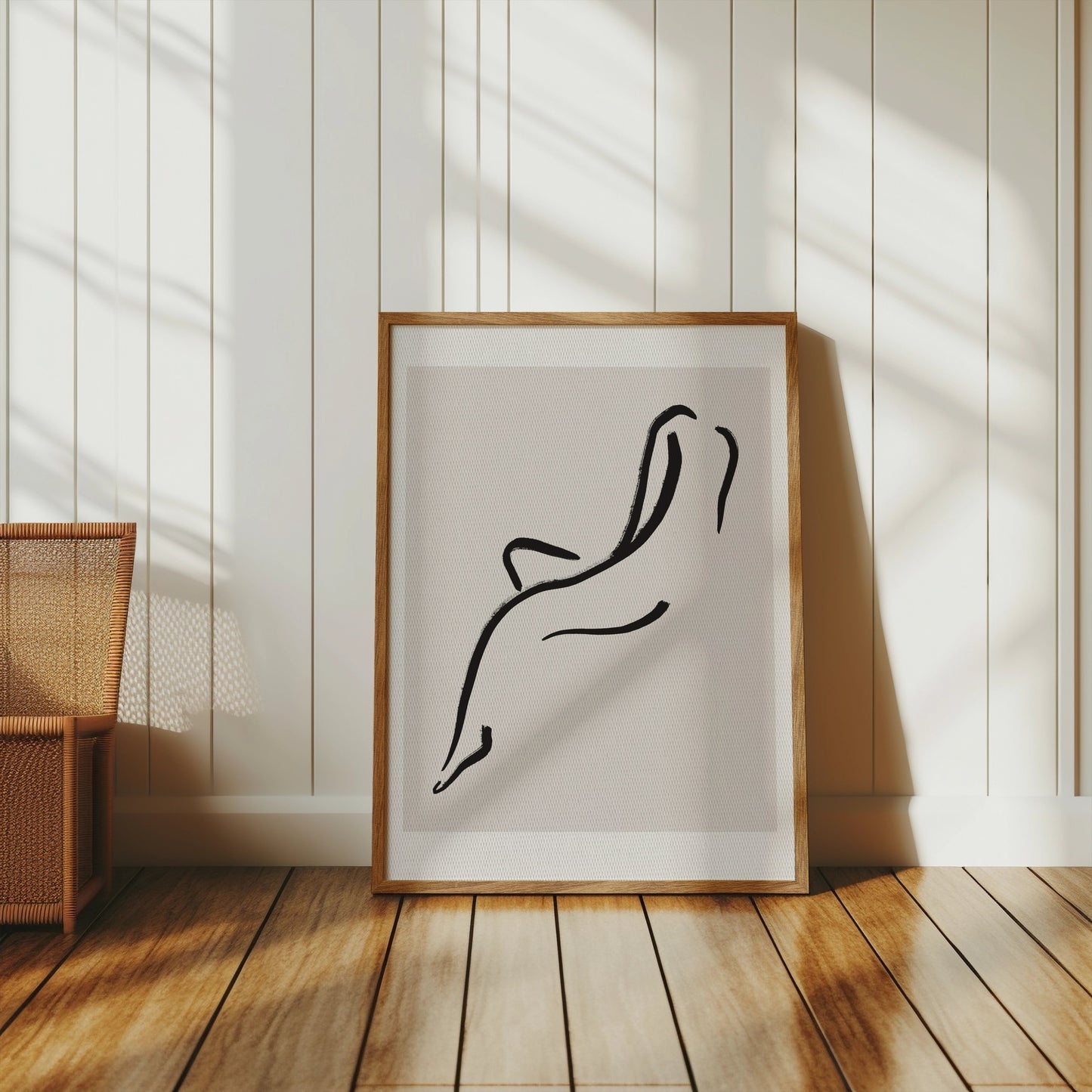 Premium Poster of Minimalist Line Art Depiction of Woman Posters