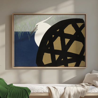 Premium Poster of Minimalistic Japanese Style Bird Art Print Posters