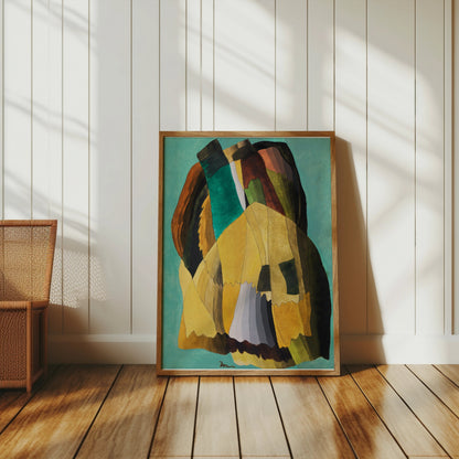 Premium Poster of Modern Abstract Art with Earth Tones Design Posters