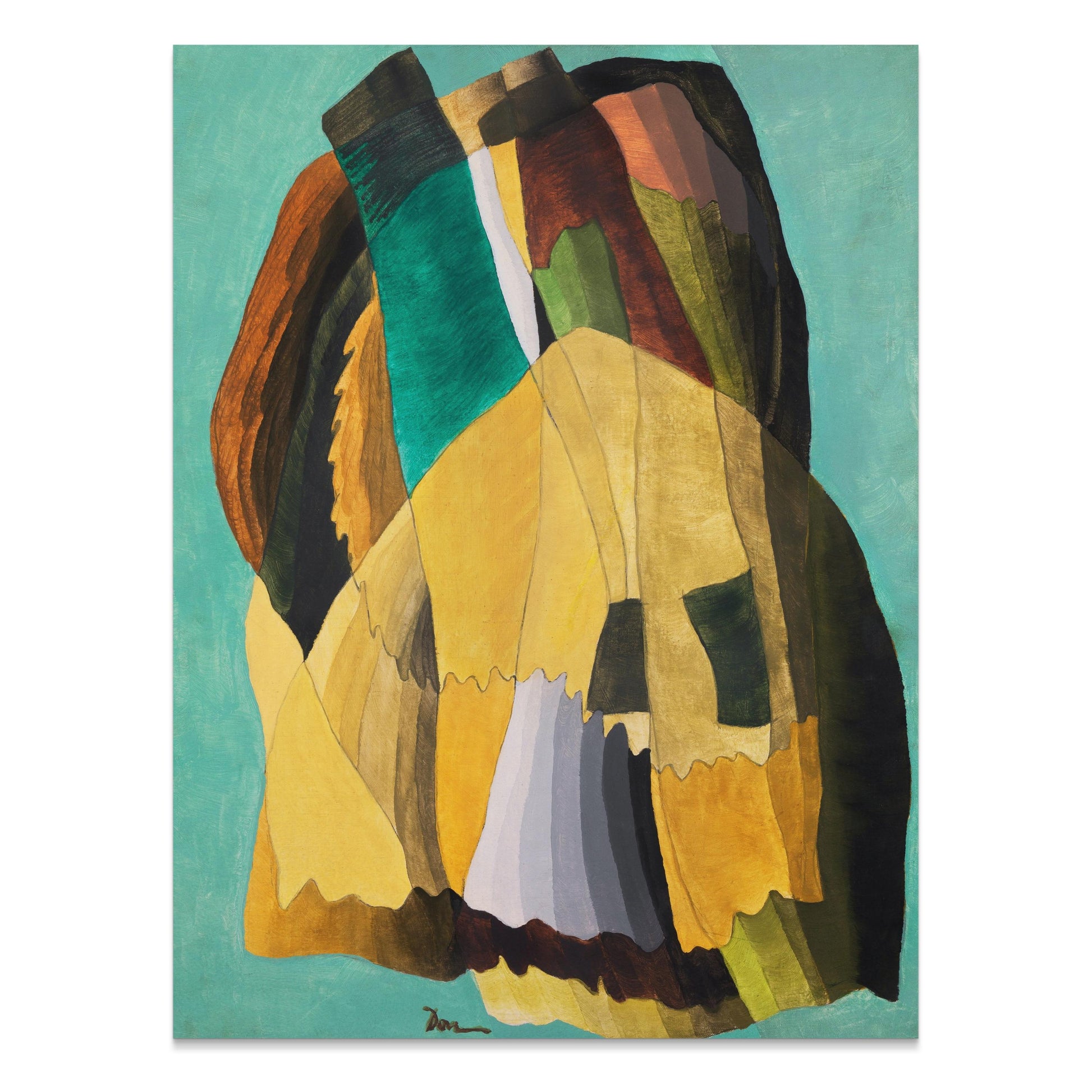 Premium Poster of Modern Abstract Art with Earth Tones Design Posters