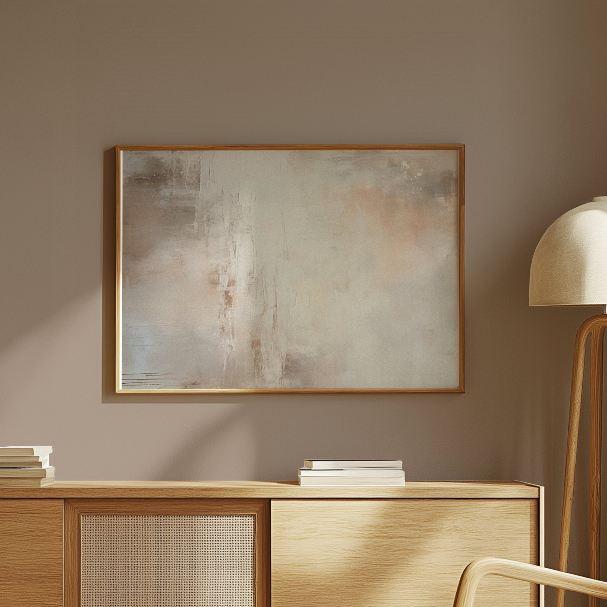 Premium Poster of Modern Abstract Artwork Earthy Tones Wall Art Posters