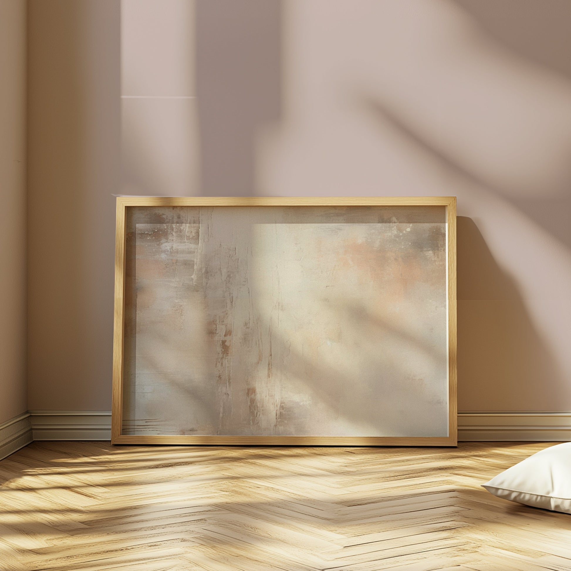 Premium Poster of Modern Abstract Artwork Earthy Tones Wall Art Posters
