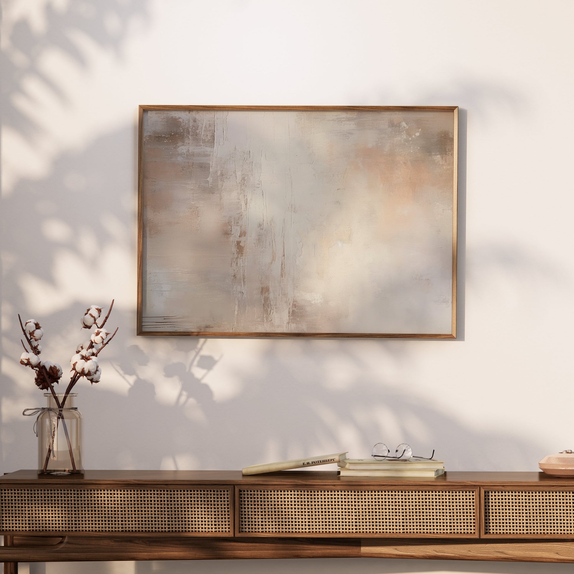 Premium Poster of Modern Abstract Artwork Earthy Tones Wall Art Posters