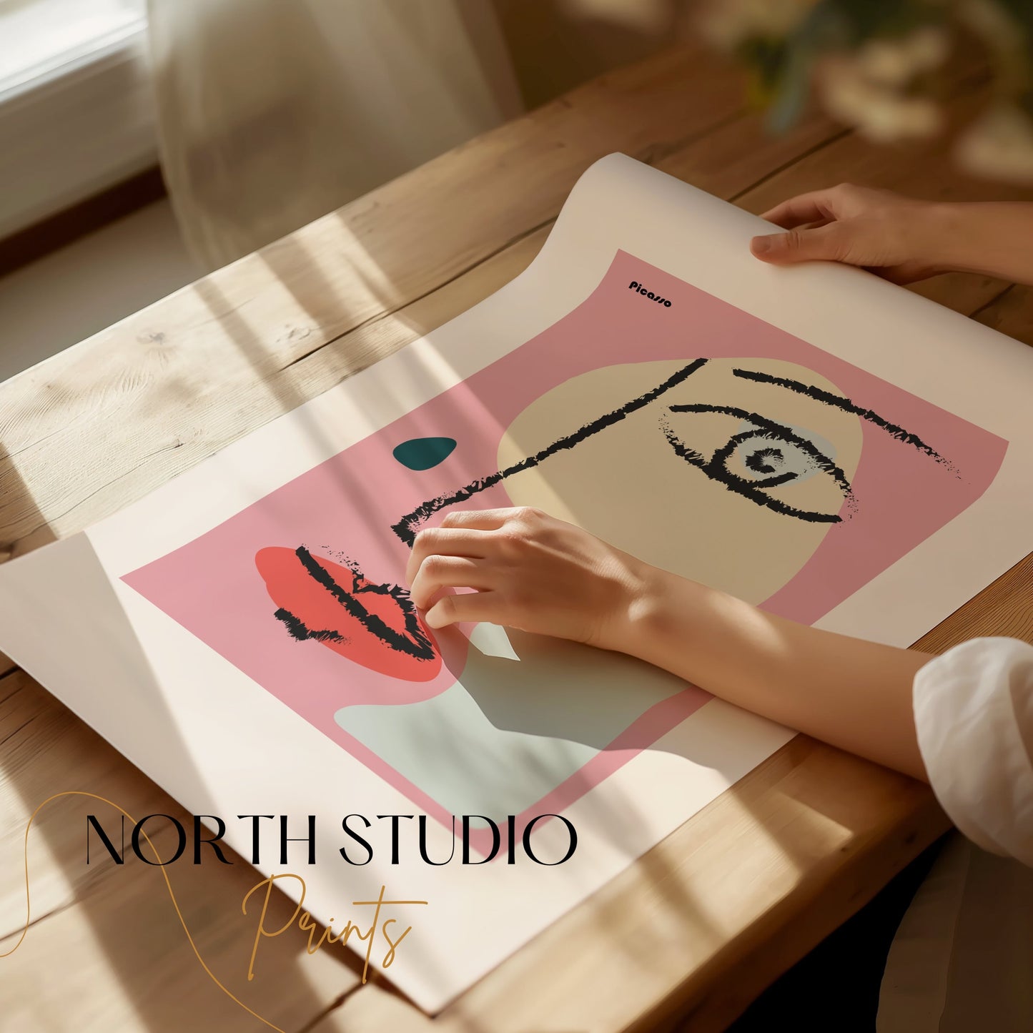 Premium Poster of Modern Abstract Face Art Style Aesthetic Posters