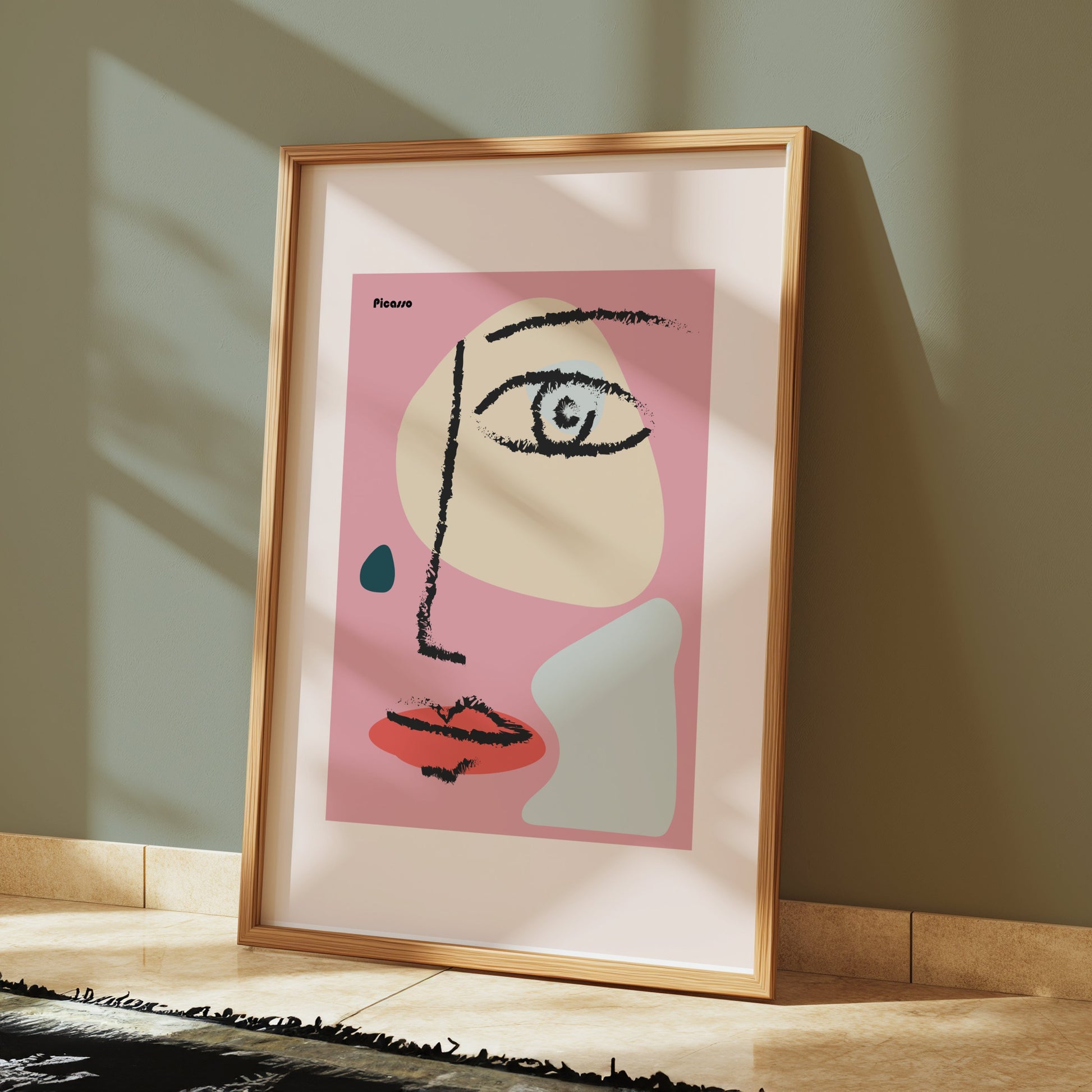 Premium Poster of Modern Abstract Face Art Style Aesthetic Posters