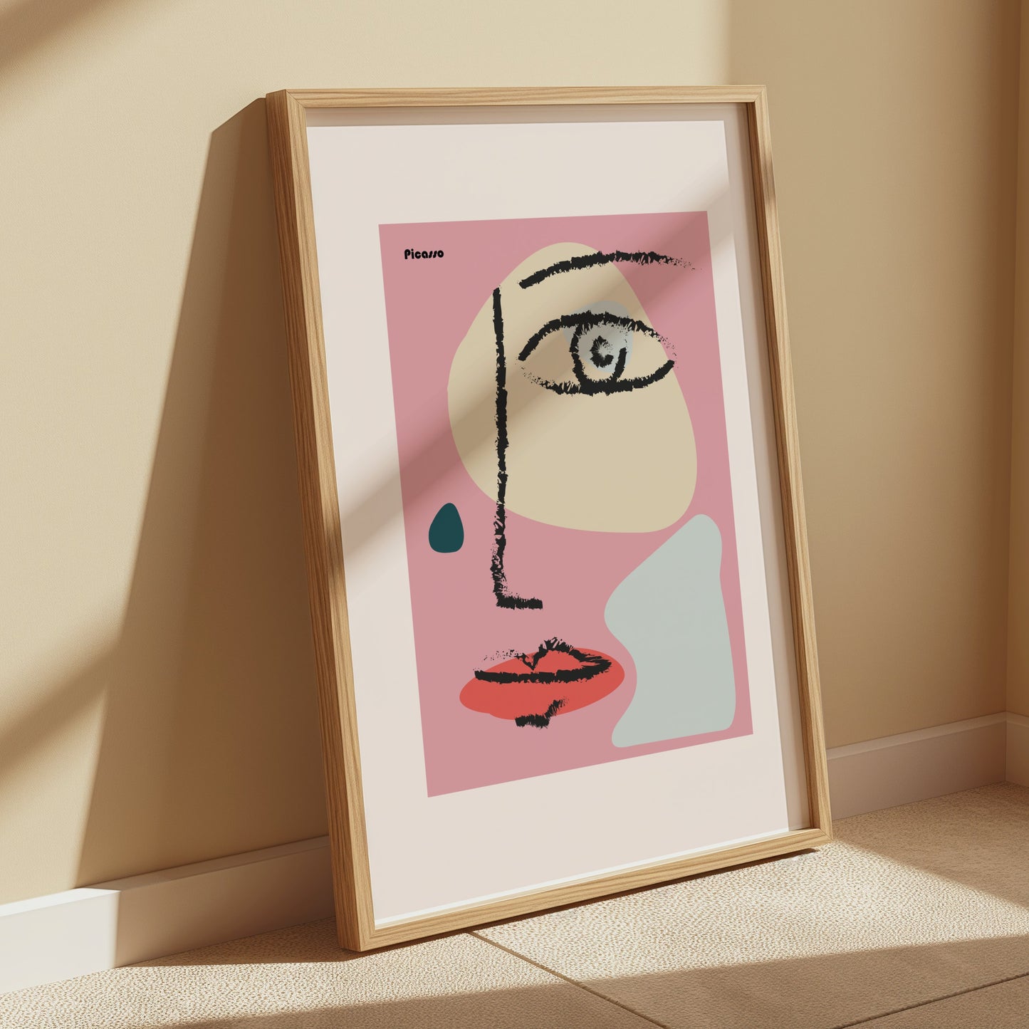 Premium Poster of Modern Abstract Face Art Style Aesthetic Posters