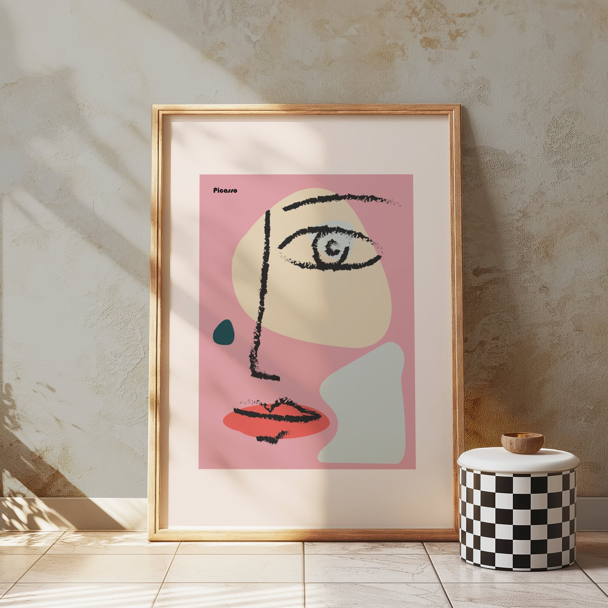 Premium Poster of Modern Abstract Face Art Style Aesthetic Posters