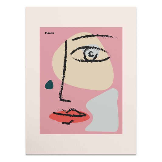 Premium Poster of Modern Abstract Face Art Style Aesthetic Posters