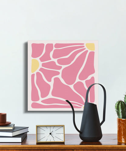 Premium Poster of Modern Abstract Floral Design Canvas Wraps