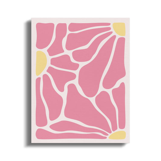 Premium Poster of Modern Abstract Floral Design Canvas Wraps