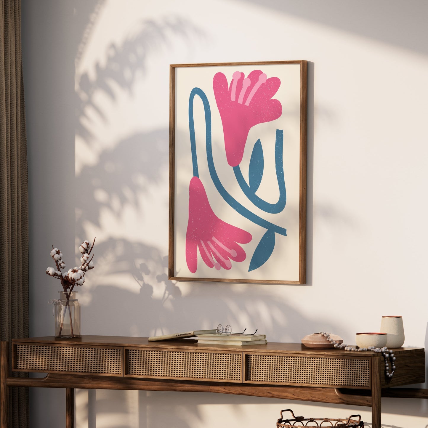 Premium Poster of Modern Abstract Floral Print Wall Decor for Home Posters