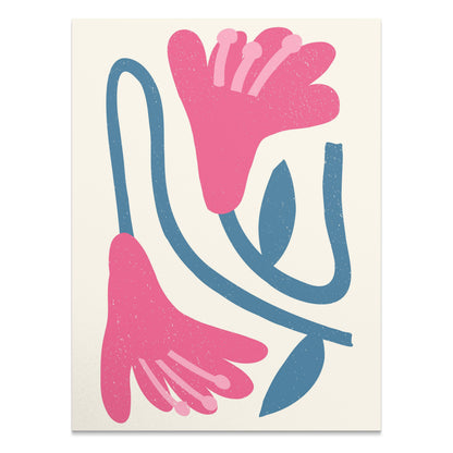 Premium Poster of Modern Abstract Floral Print Wall Decor for Home Posters