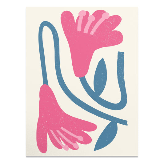 Premium Poster of Modern Abstract Floral Print Wall Decor for Home Posters