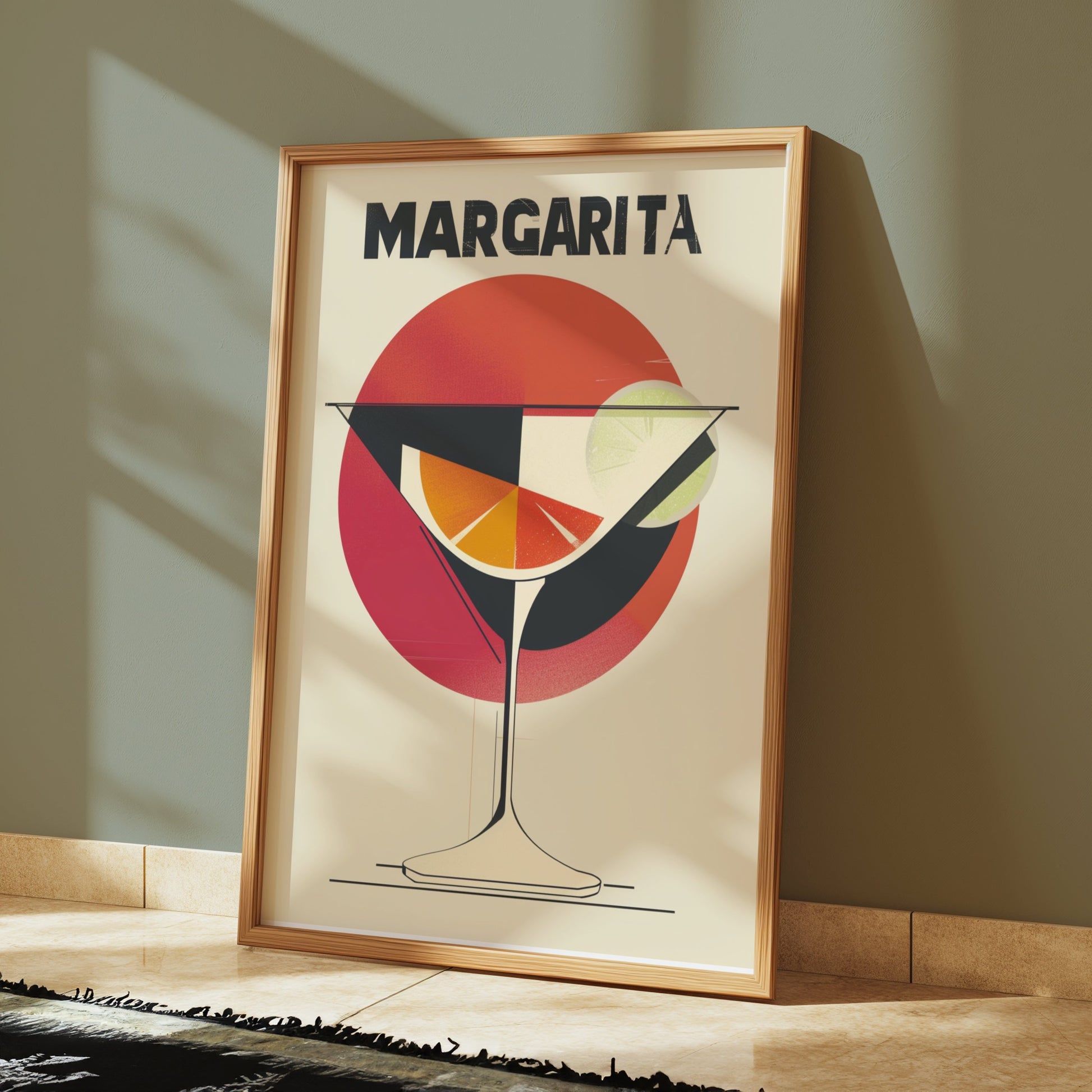 Premium Poster of Modern Abstract Margarita Inspired Art Posters