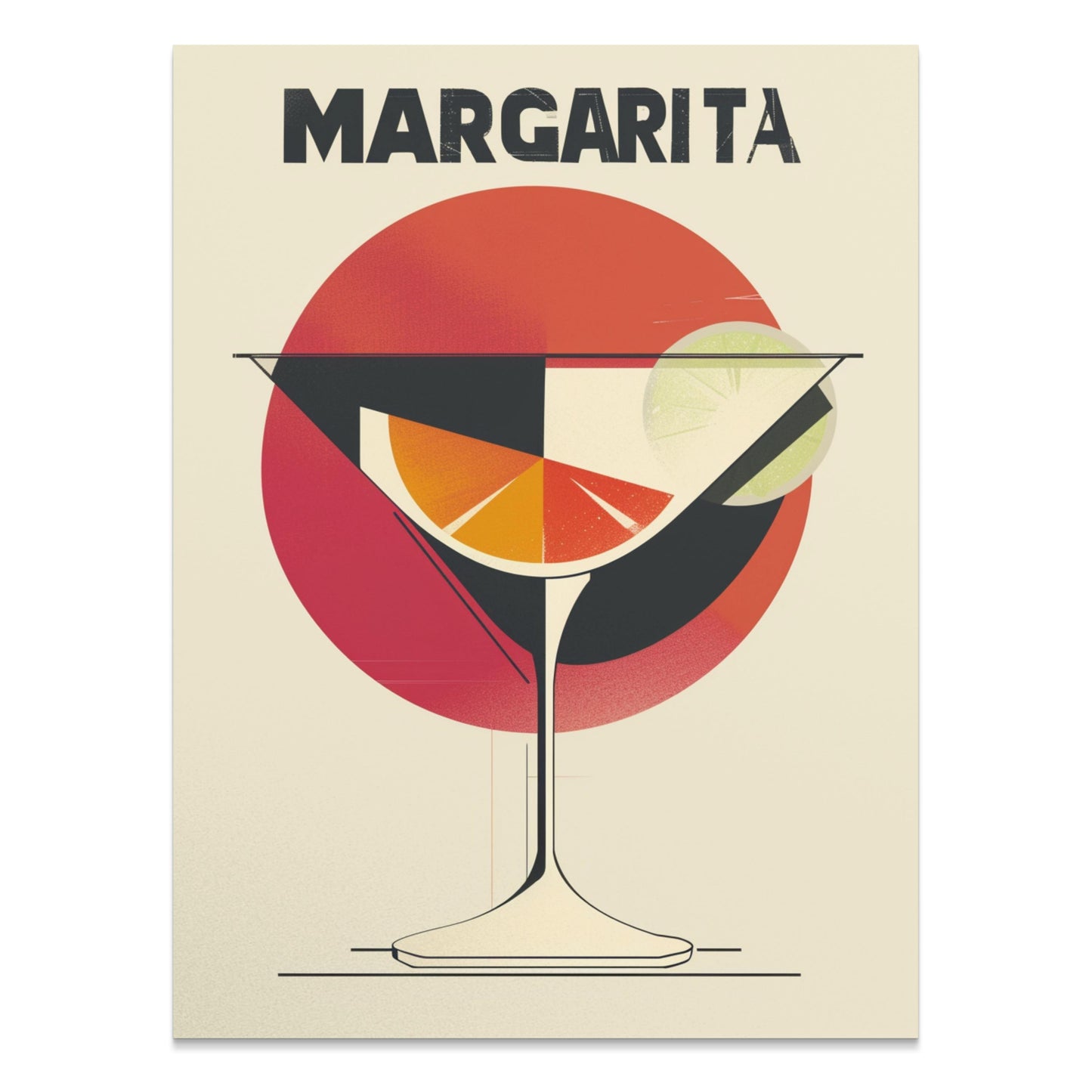 Premium Poster of Modern Abstract Margarita Inspired Art Posters