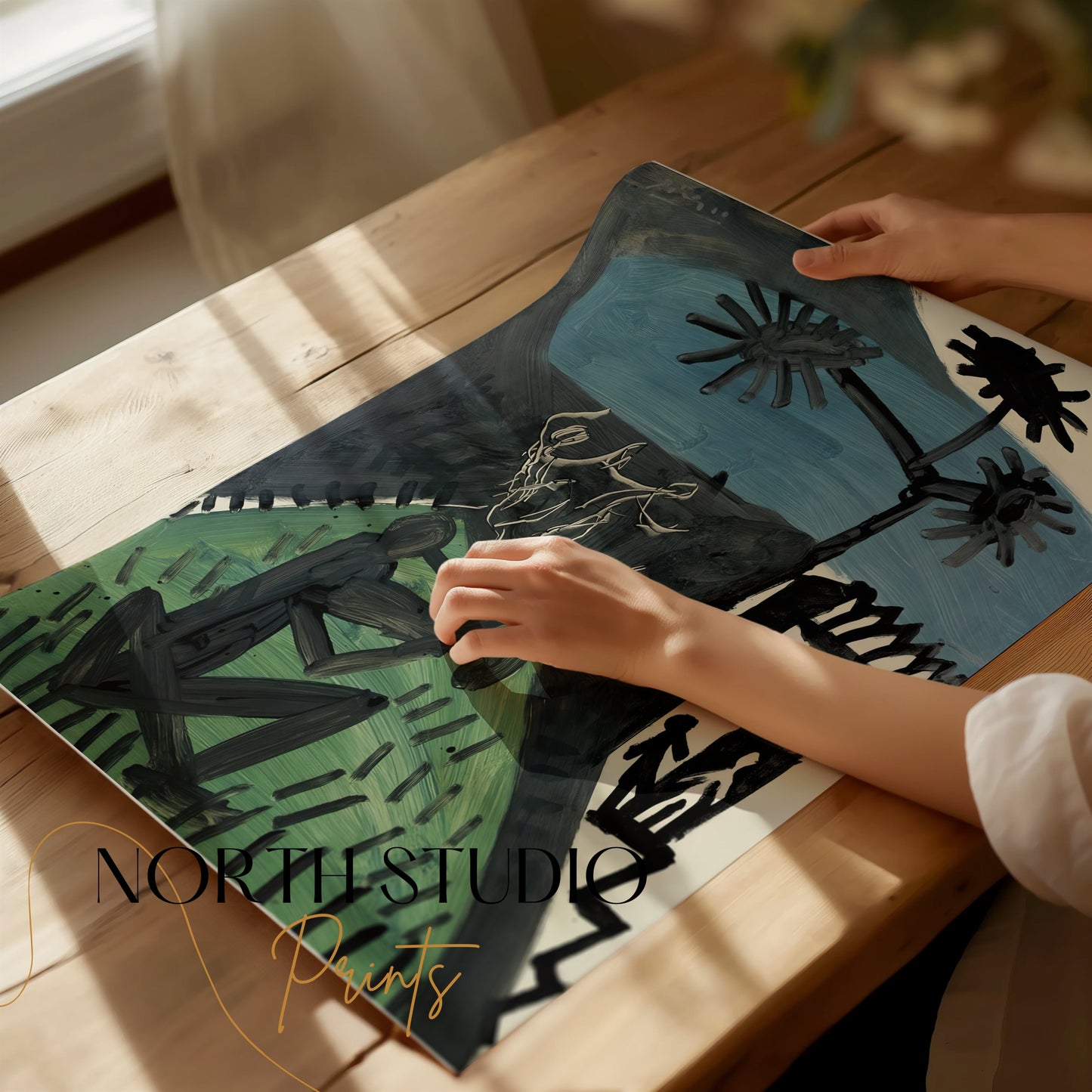 Premium Poster of Modern Artistic Wall Art Landscape Unique Posters