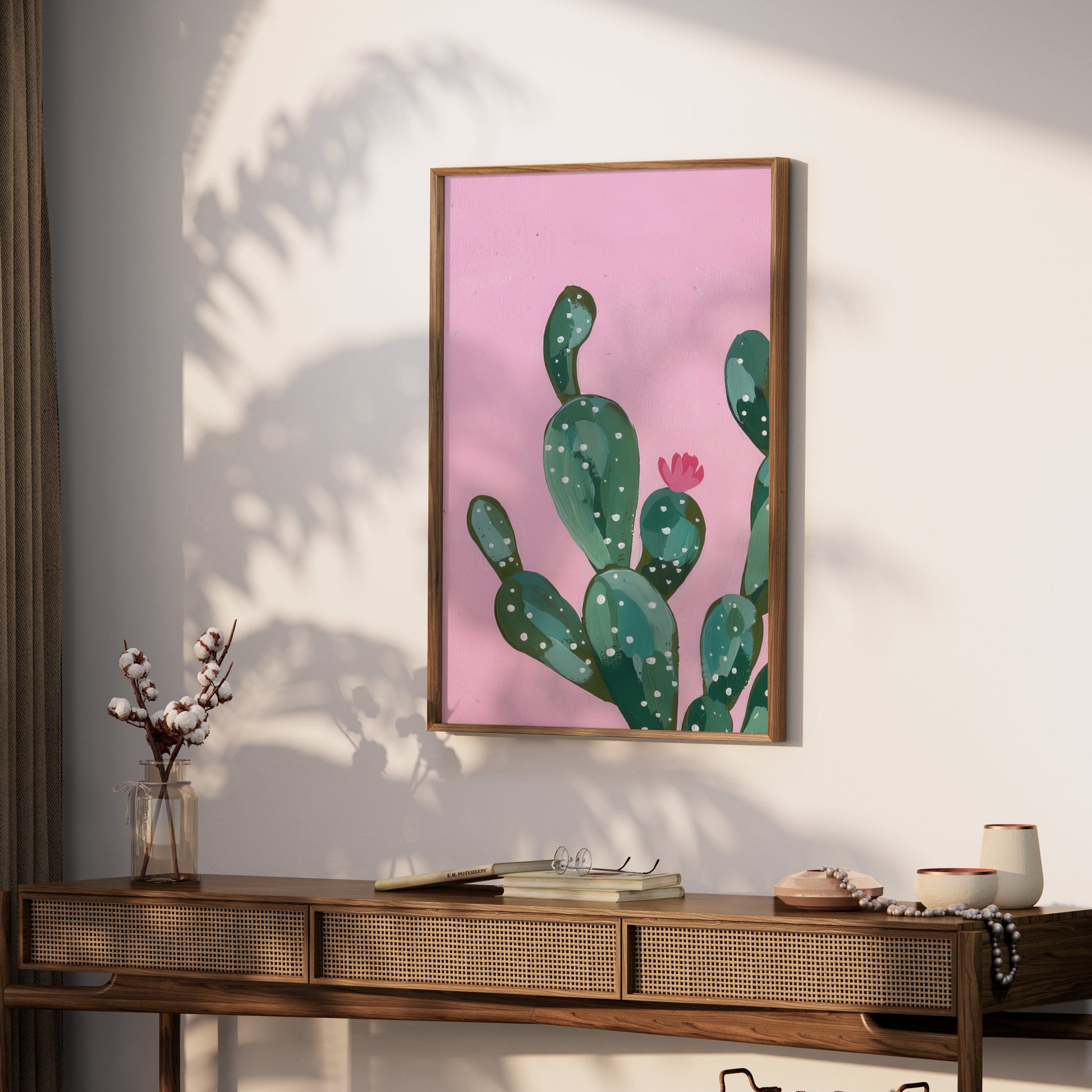 Premium Poster of Modern Illustration of Cactus Art Decor Posters