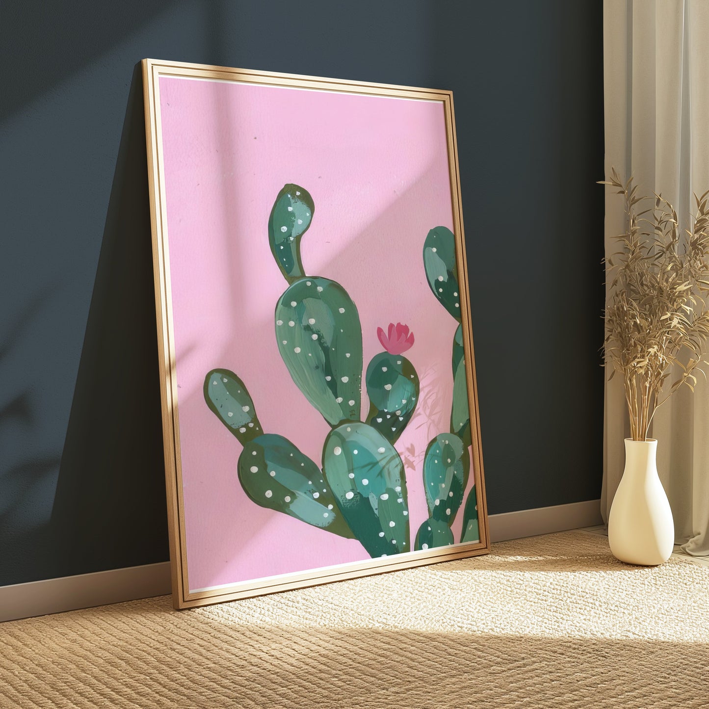 Premium Poster of Modern Illustration of Cactus Art Decor Posters