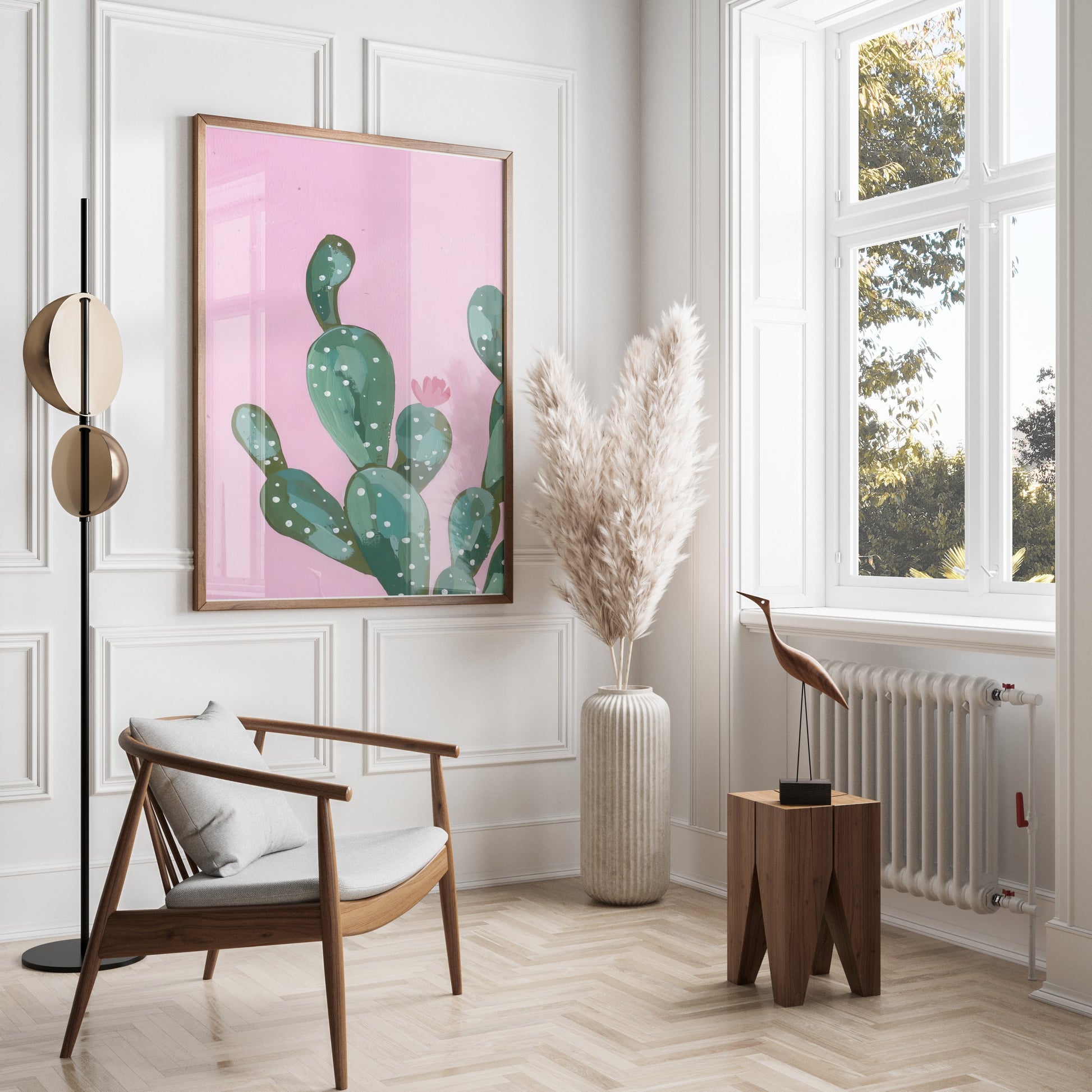 Premium Poster of Modern Illustration of Cactus Art Decor Posters