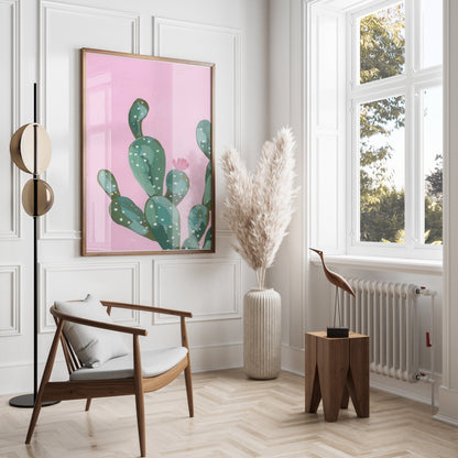 Premium Poster of Modern Illustration of Cactus Art Decor Posters
