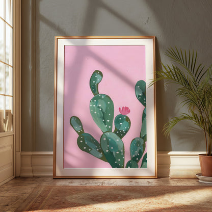 Premium Poster of Modern Illustration of Cactus Art Decor Posters