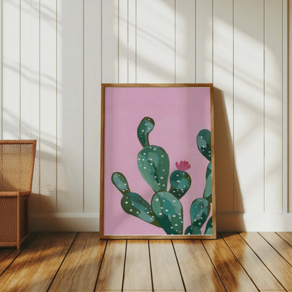 Premium Poster of Modern Illustration of Cactus Art Decor Posters