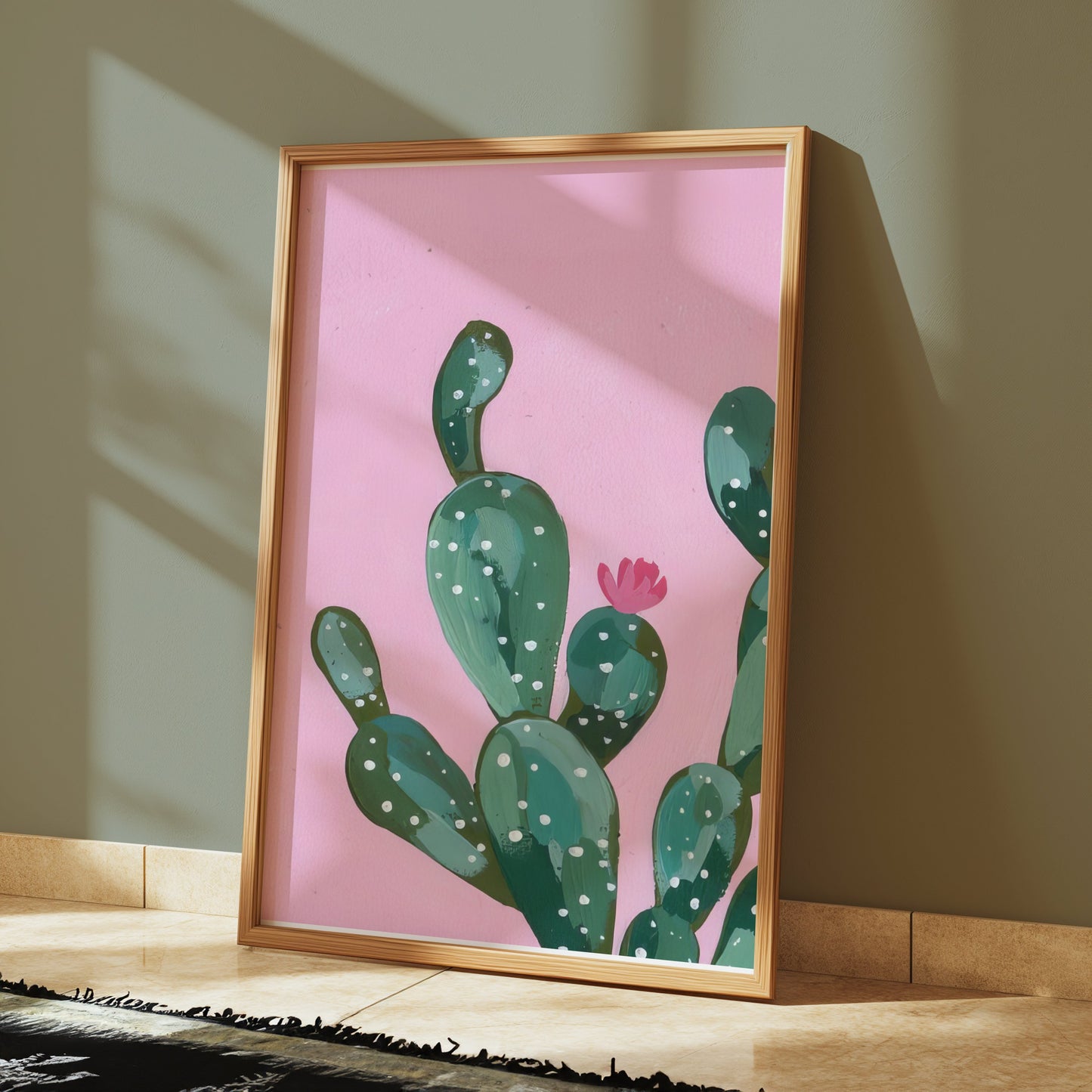 Premium Poster of Modern Illustration of Cactus Art Decor Posters