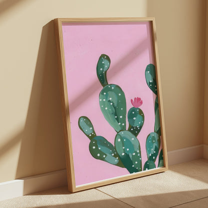 Premium Poster of Modern Illustration of Cactus Art Decor Posters