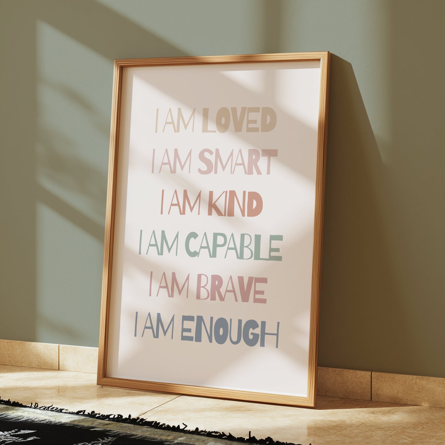Premium Poster of Motivational Affirmation Typography Art Print Posters
