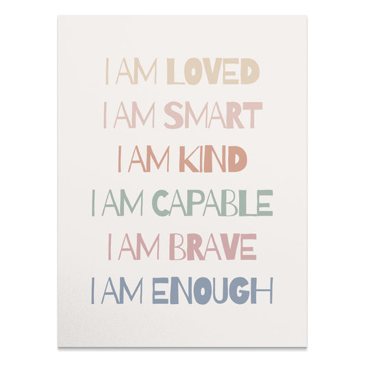 Premium Poster of Motivational Affirmation Typography Art Print Posters
