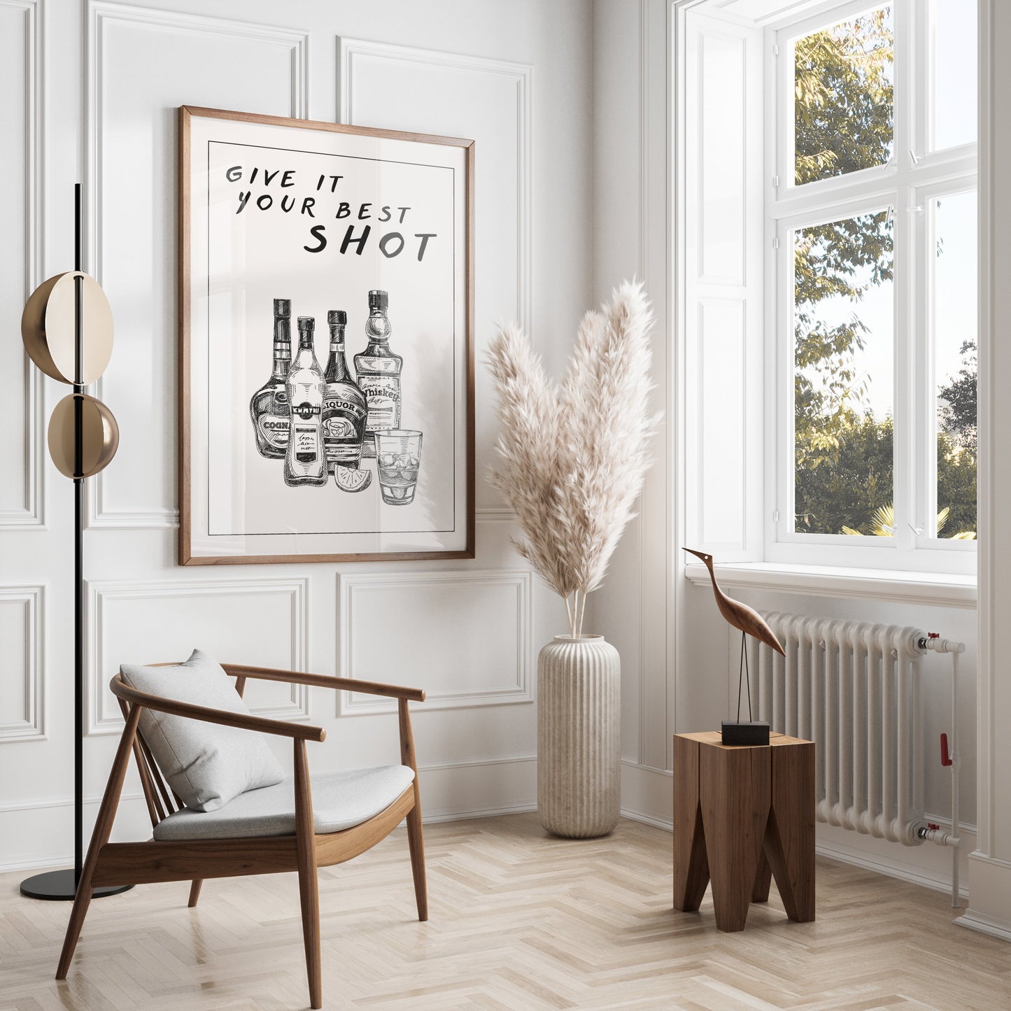 Premium Poster of Motivational Bar Art Give It Your Best Shot Posters
