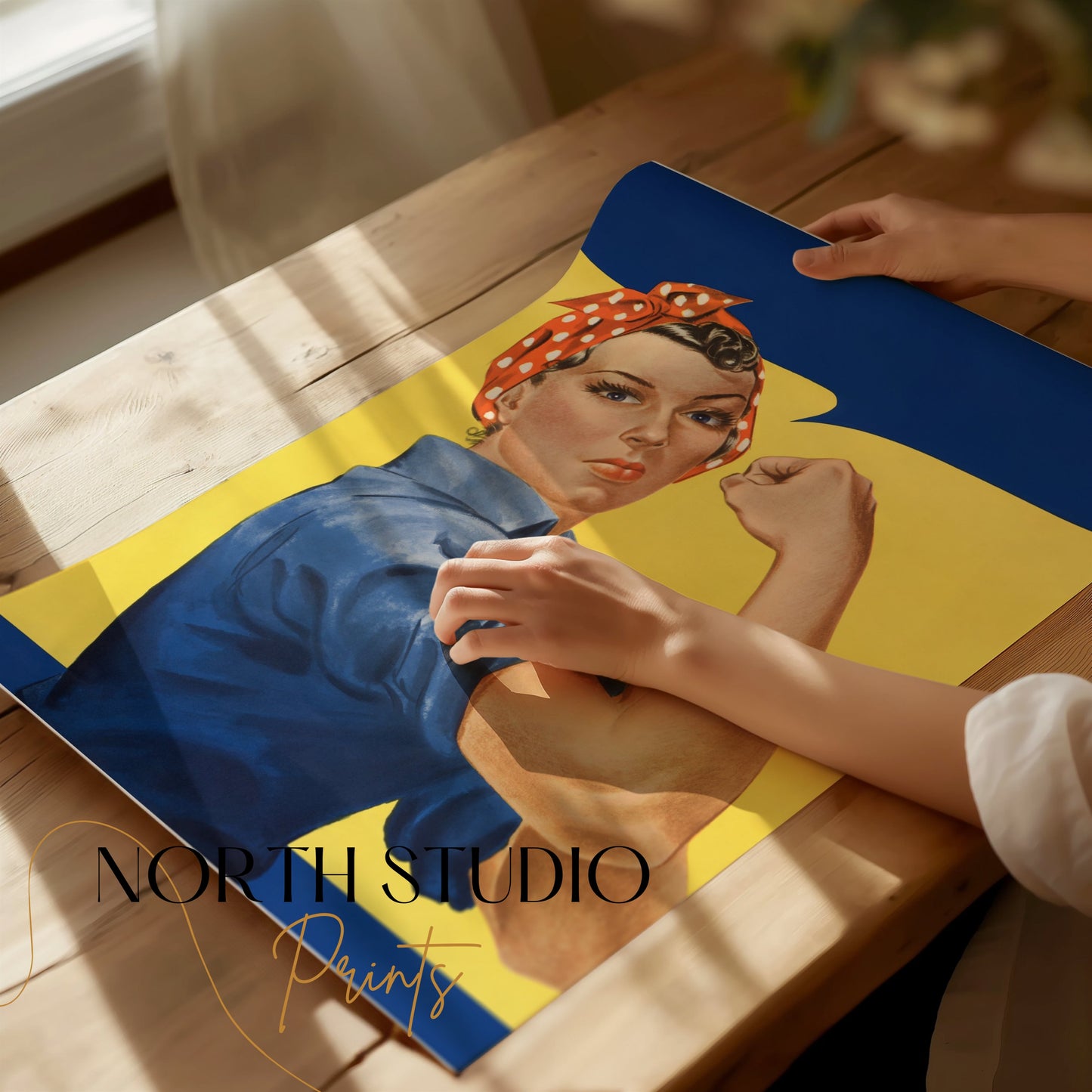 Premium Poster of Motivational Rosie the Riveter Vintage Art Posters