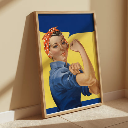 Premium Poster of Motivational Rosie the Riveter Vintage Art Posters