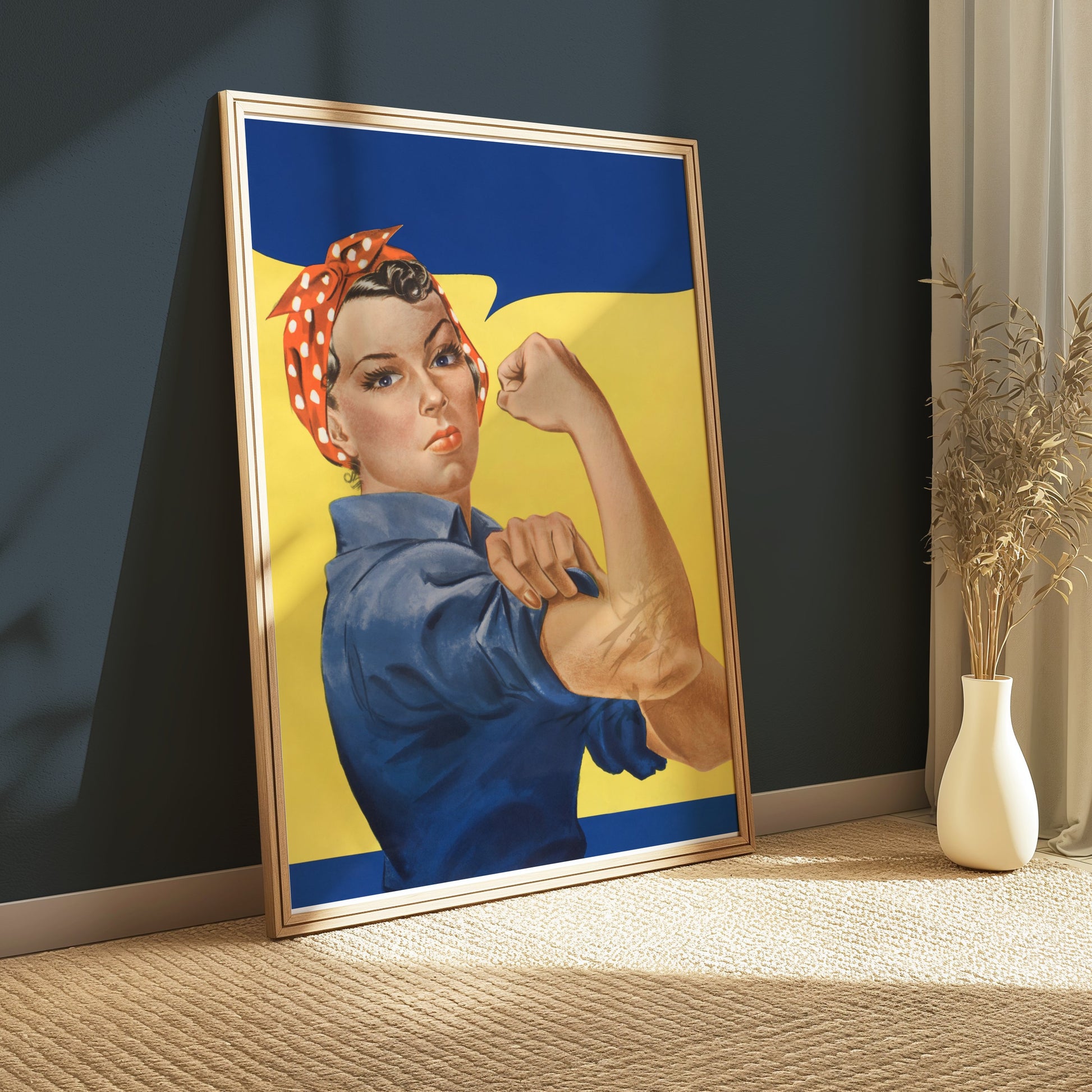 Premium Poster of Motivational Rosie the Riveter Vintage Art Posters