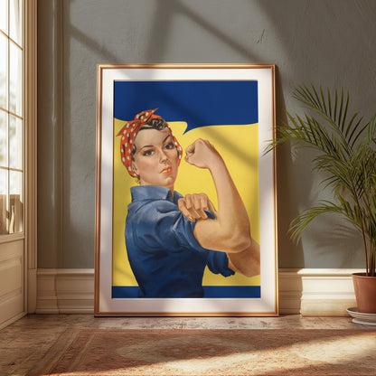 Premium Poster of Motivational Rosie the Riveter Vintage Art Posters