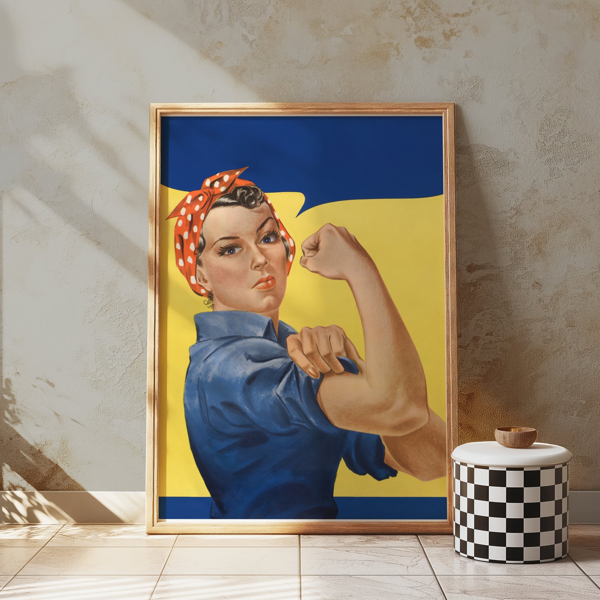 Premium Poster of Motivational Rosie the Riveter Vintage Art Posters
