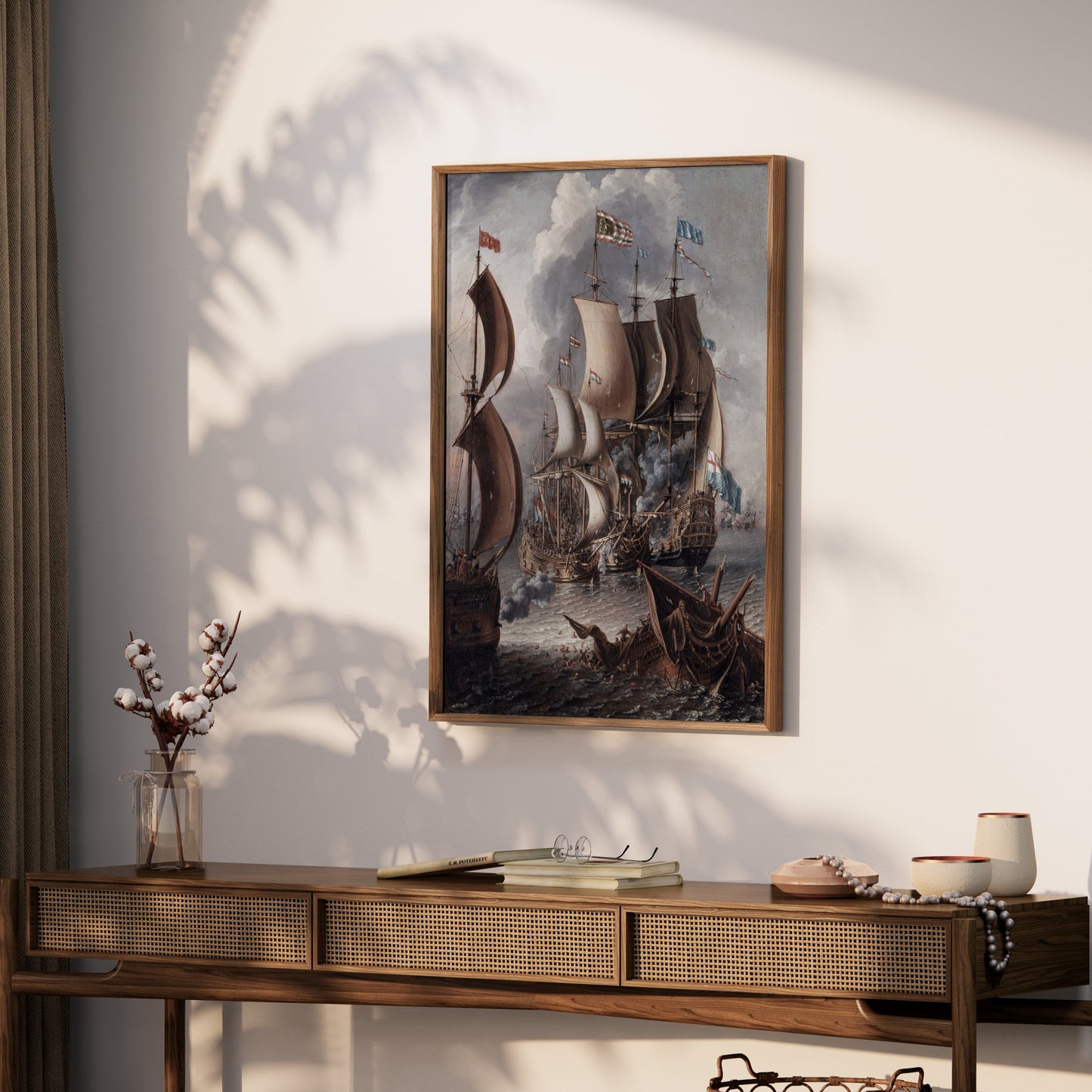 Premium Poster of Naval Battle Artwork Reproduction Collection Posters