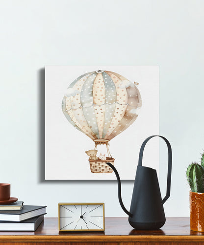 Premium Poster of Nursery Wall Art Hot Air Balloon Canvas Wraps