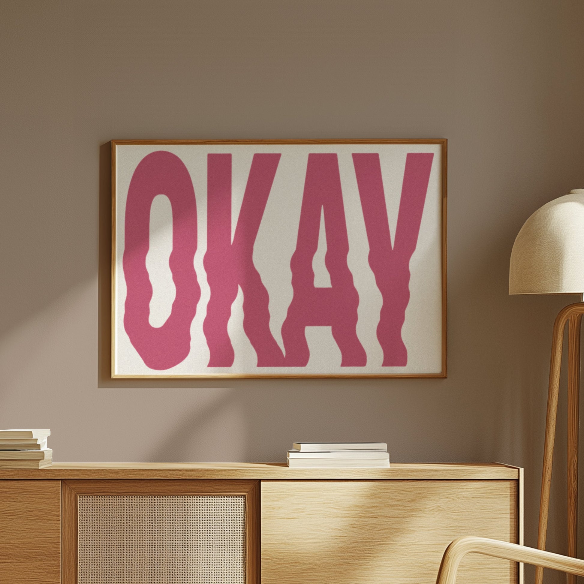 Premium Poster of Okay Text Graphic Art Wall Posters