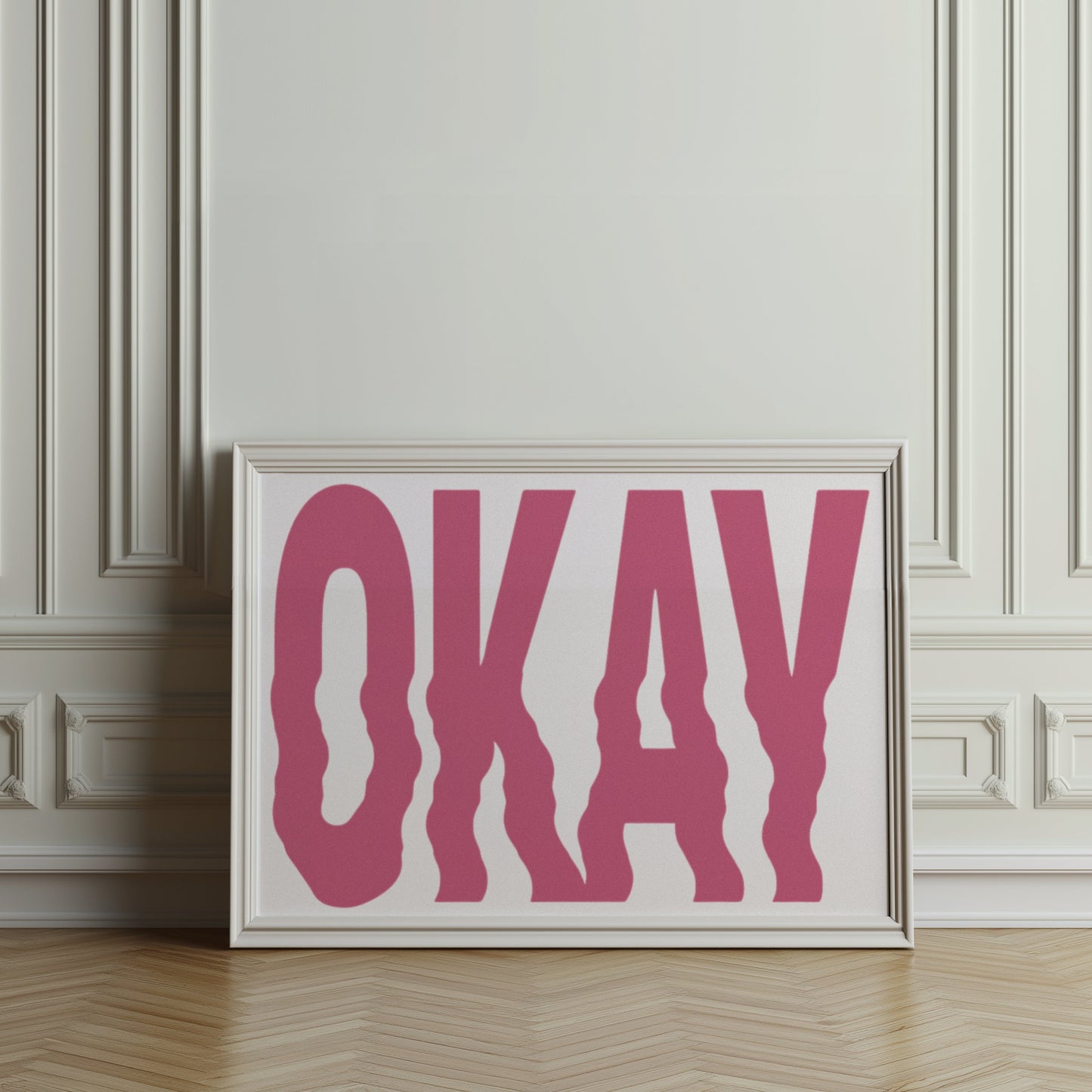 Premium Poster of Okay Text Graphic Art Wall Posters