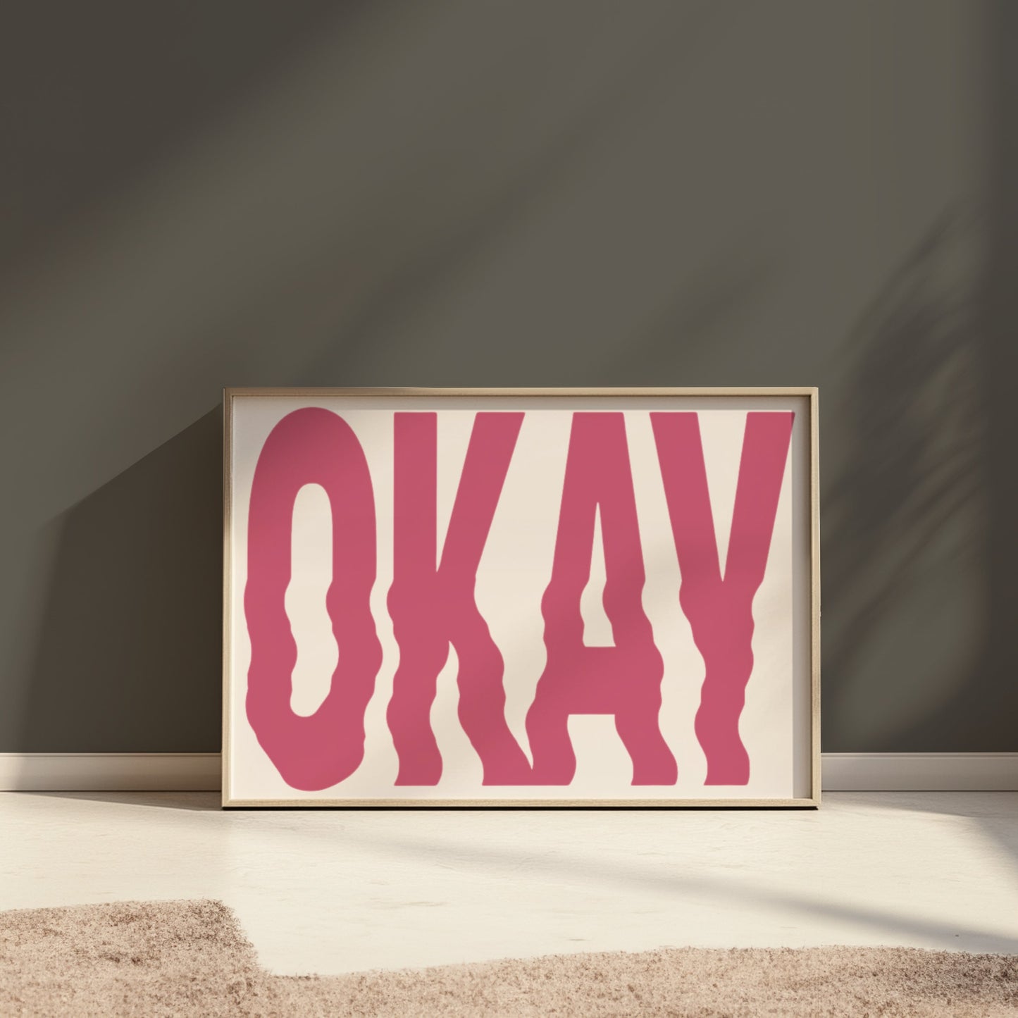 Premium Poster of Okay Text Graphic Art Wall Posters