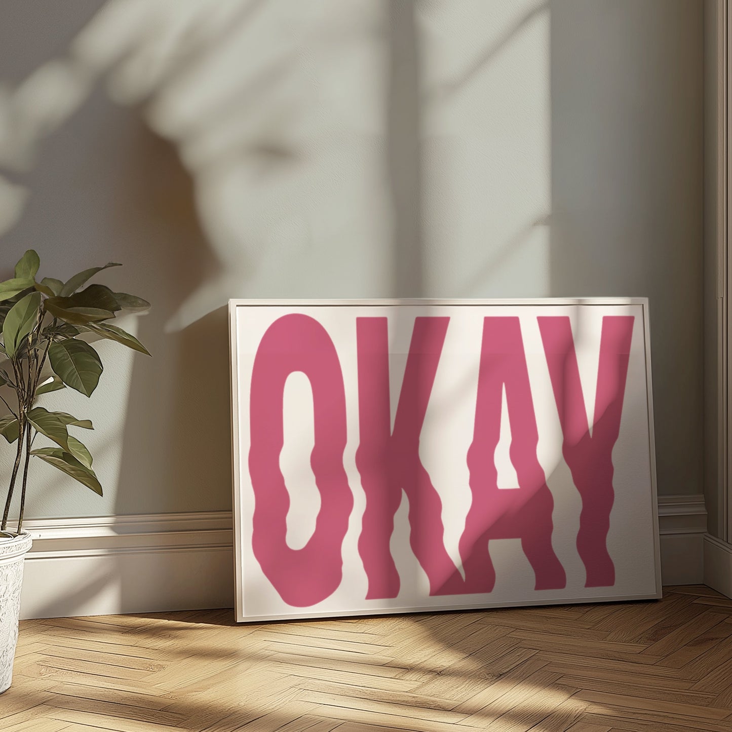 Premium Poster of Okay Text Graphic Art Wall Posters