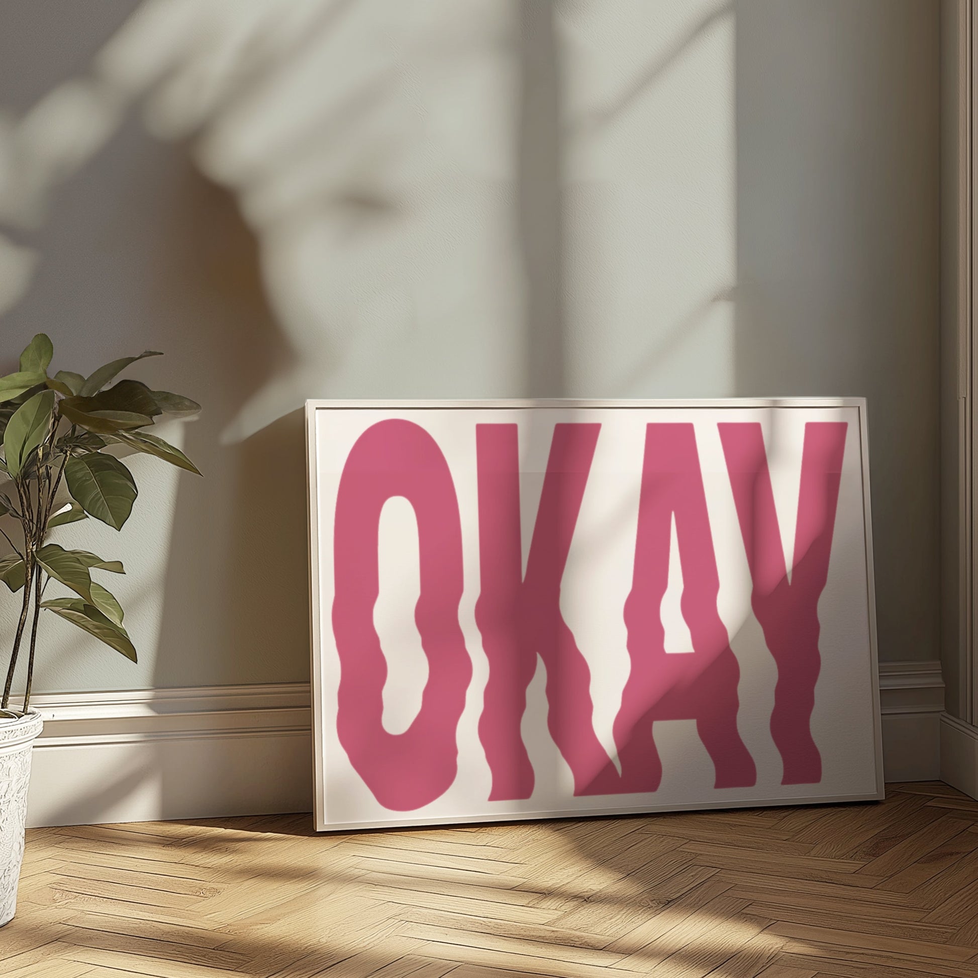 Premium Poster of Okay Text Graphic Art Wall Posters