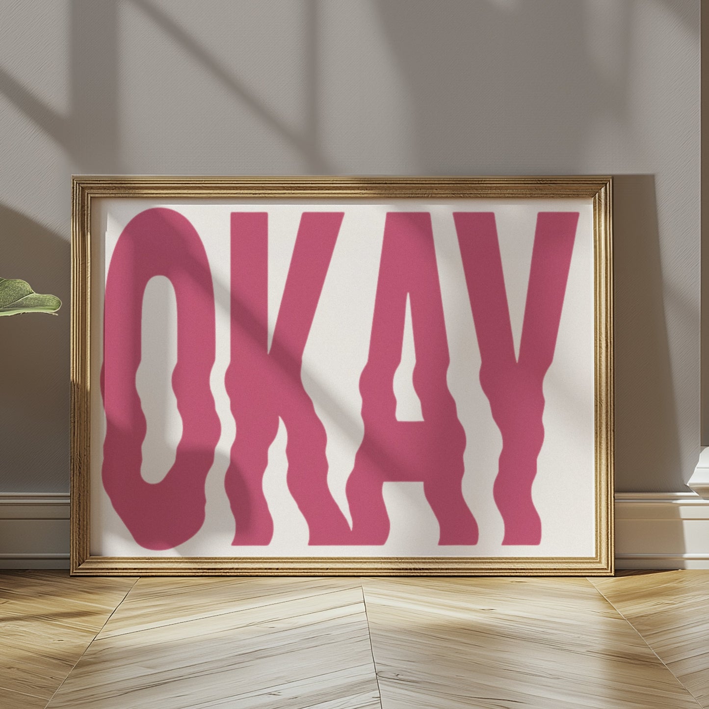 Premium Poster of Okay Text Graphic Art Wall Posters