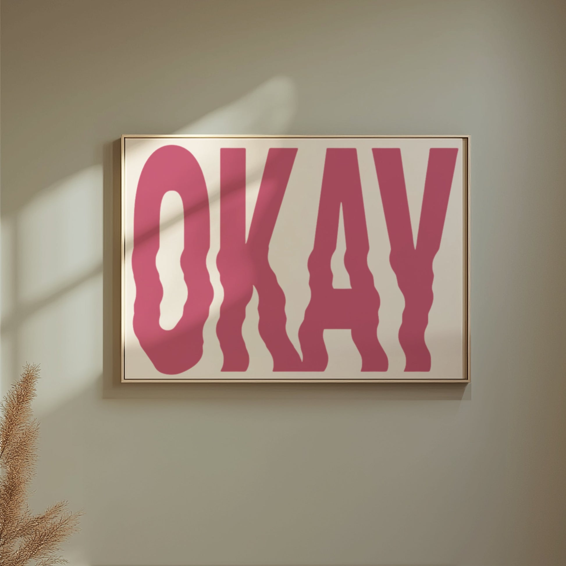 Premium Poster of Okay Text Graphic Art Wall Posters
